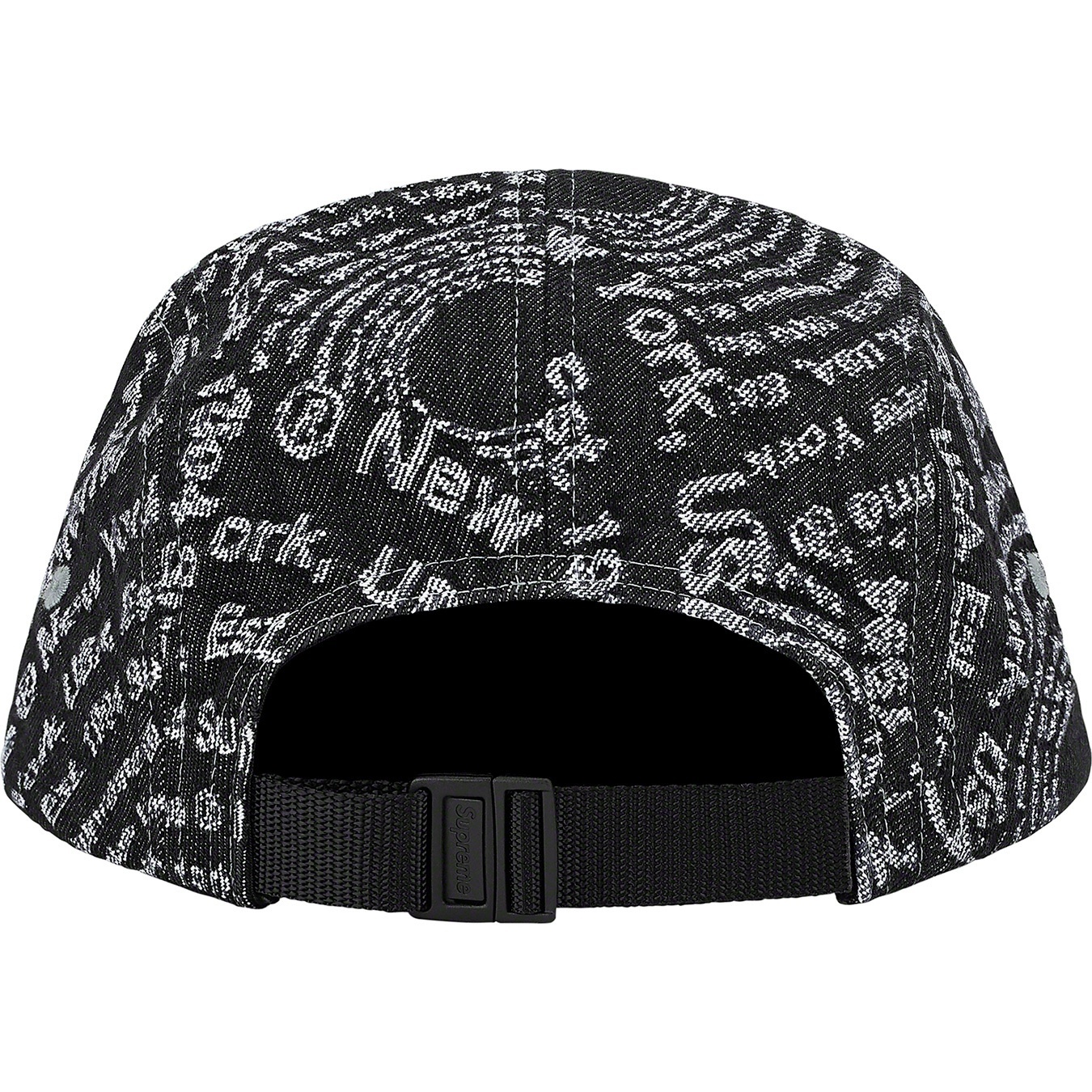 Circles Jacquard Denim Camp Cap view 7